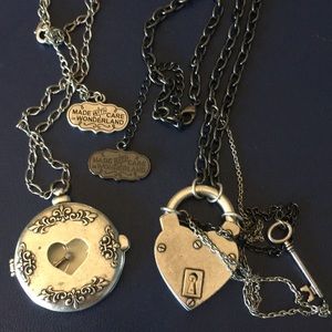 Disney couture Alice in wonderland necklaces